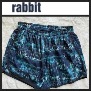 rabbit Women's Abstract Pattern Athletic Running Shorts